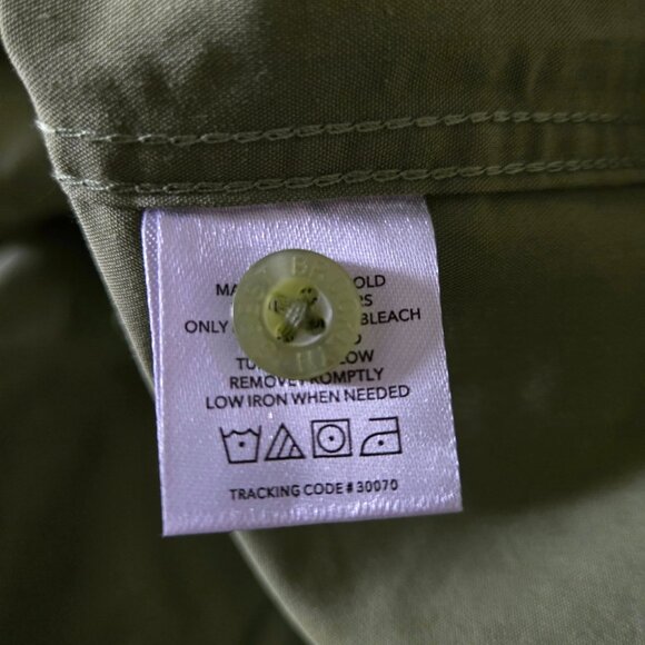 NWT BROOKLYN'S BEST Mens Green Casual Button-Up Shirt Short Sleeve Size Large - Picture 6 of 8